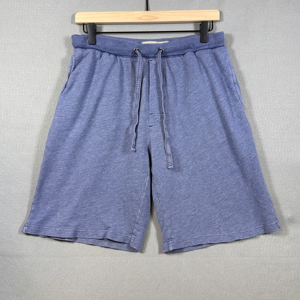 Tommy Bahama Mens S Blue Cotton Lounge Shorts Heathered Drawstring Coastal